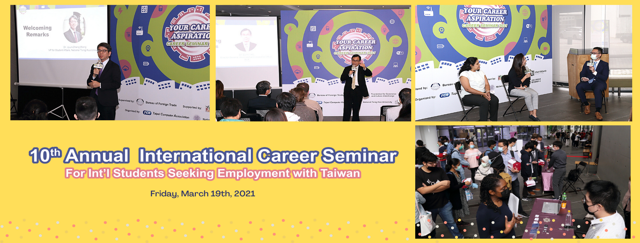 【Career Seminar 2021】 For Int'l Talents Seeking Employment with Taiwan!